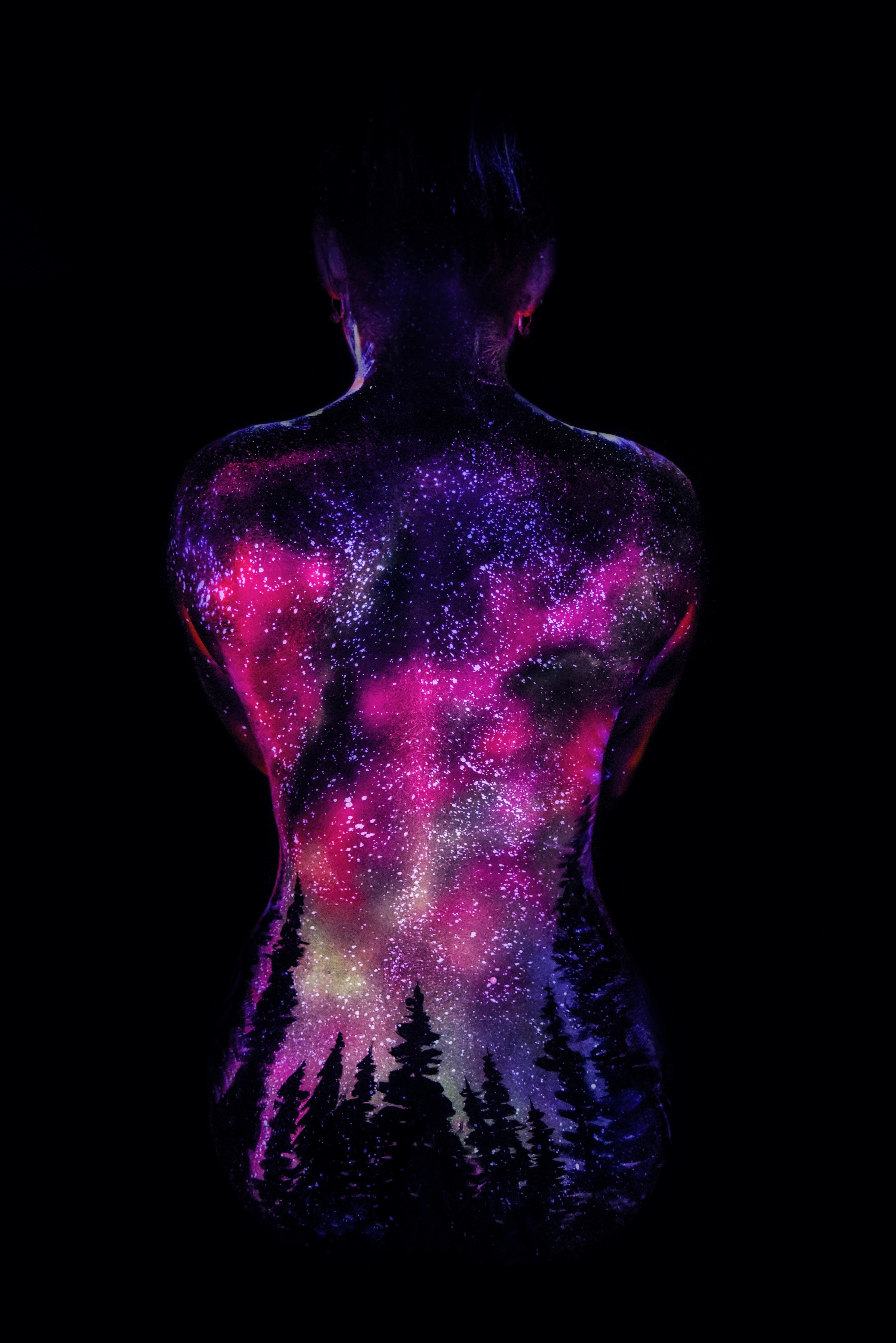 UV Blacklight bodypainting bodyart